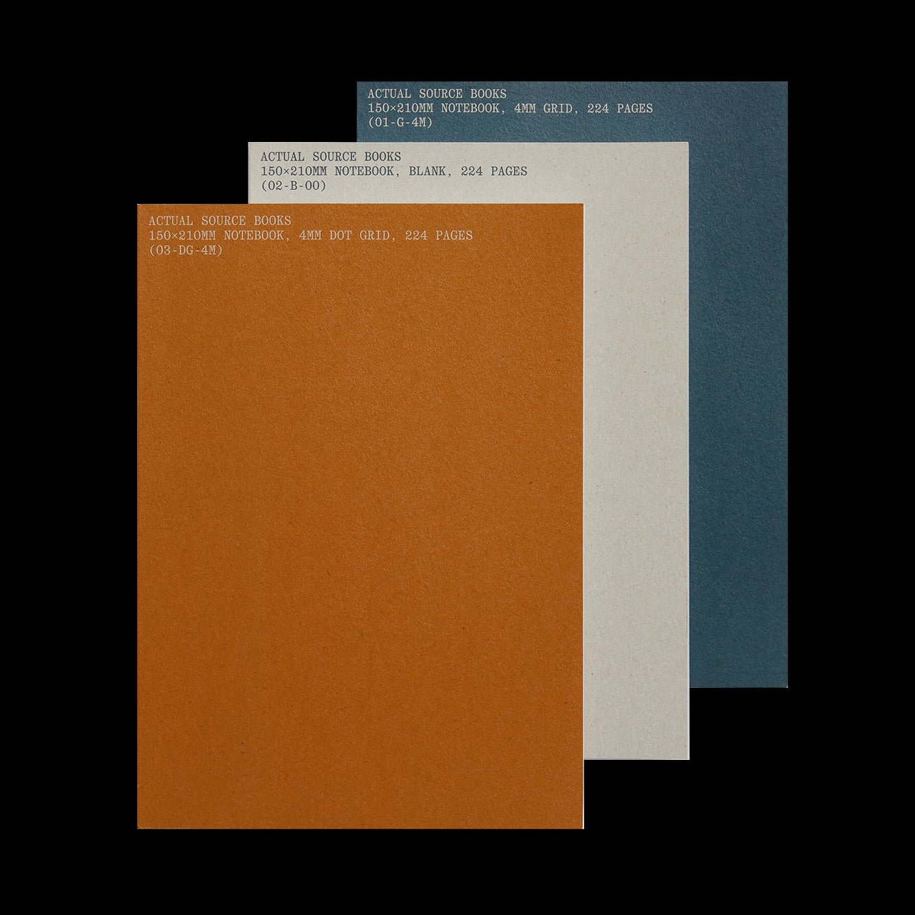Actual Source Notebook: 3 Pack