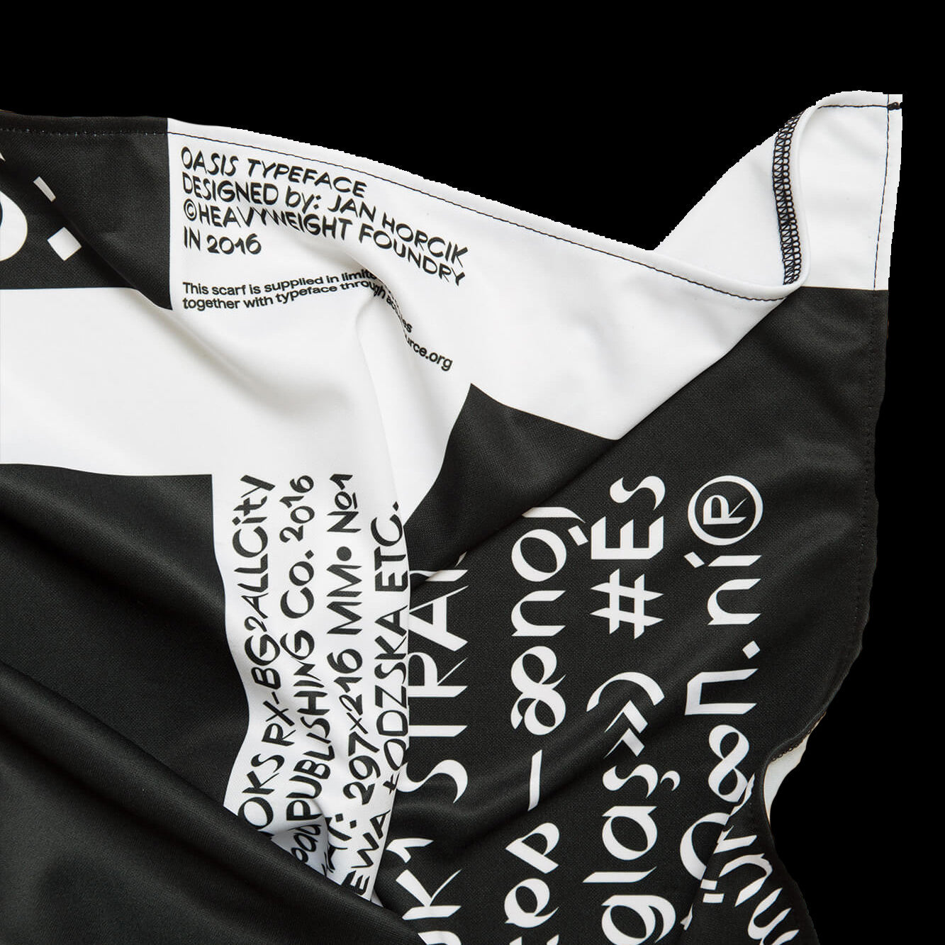 Jan Horcik: Oasis Font + Scarf