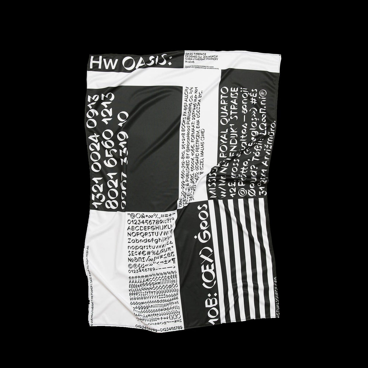 Jan Horcik: Oasis Font + Scarf